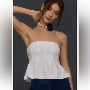 Anthropologie Maeve Fontana Flared Tube Top